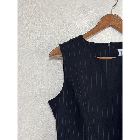 VTG BFA Classics Dress Suit 12P Navy Pinstriped Power Suit Girl Boss Business - Picture 3 of 16